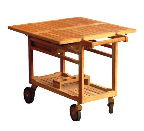 Serving Cart : 4 Wheel